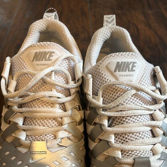 Nike Fingertrap Max Men's 9.5 Reflect Silver / White 644673-100 training running - Picture 4 of 12